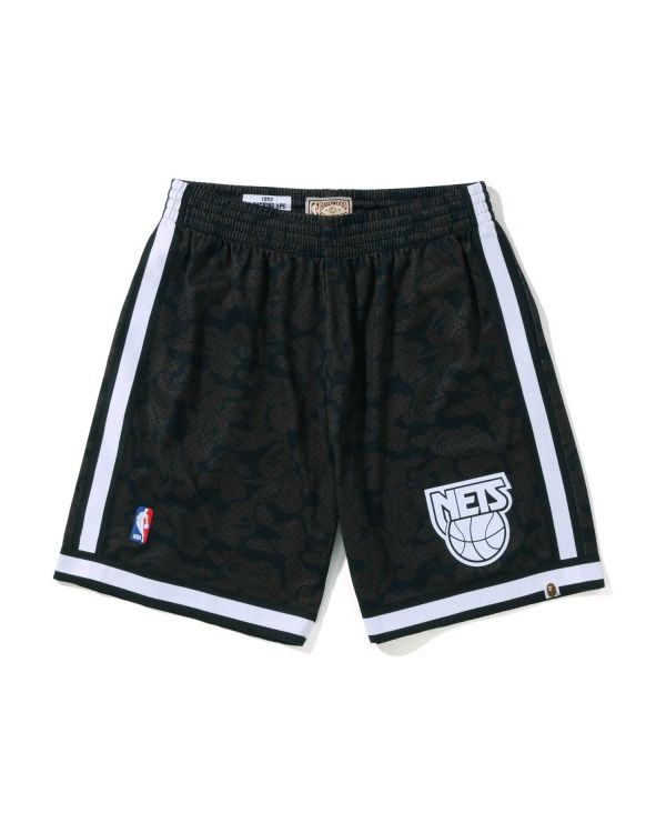 Shorts Bape X M&N Brooklyn Nets Jersey Noir Homme | DJW-48964404