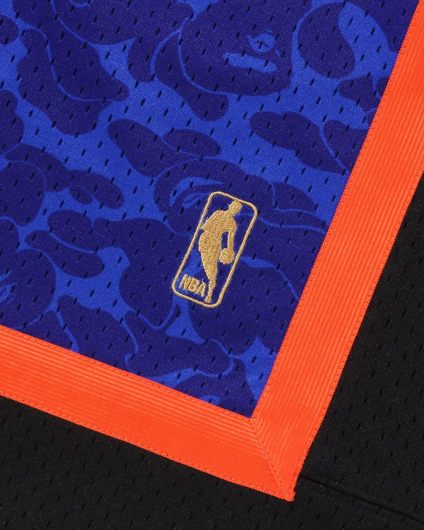 Shorts Bape X M&N New York Knicks Jersey Bleu Homme | LAZ-05806128