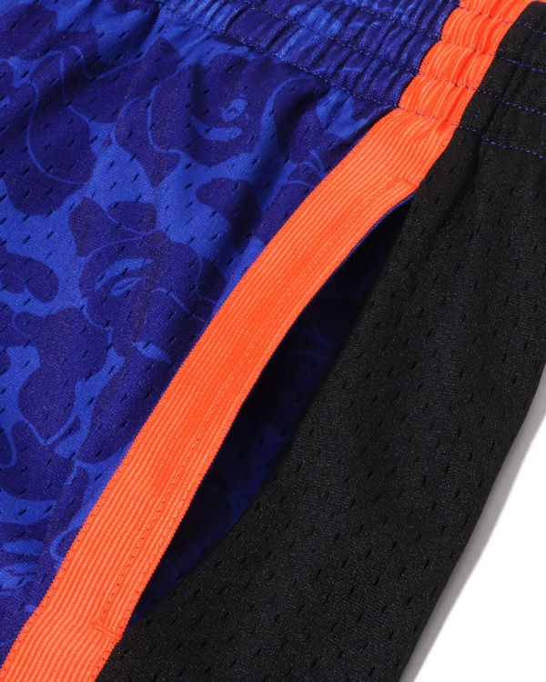 Shorts Bape X M&N New York Knicks Jersey Bleu Homme | LAZ-05806128