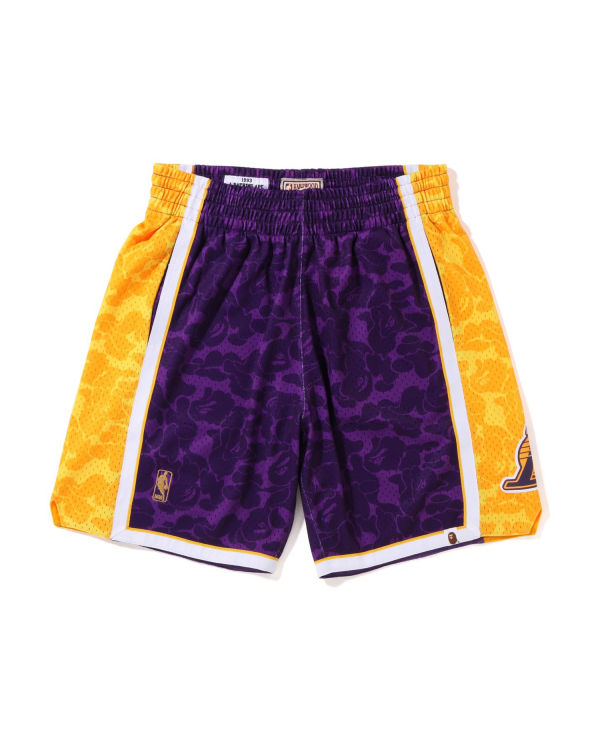 Shorts Bape X M&N Los Angeles Lakers Jersey Violette Homme | AEM-43796475