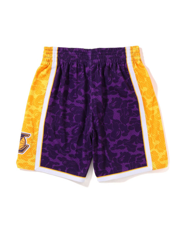 Shorts Bape X M&N Los Angeles Lakers Jersey Violette Homme | AEM-43796475