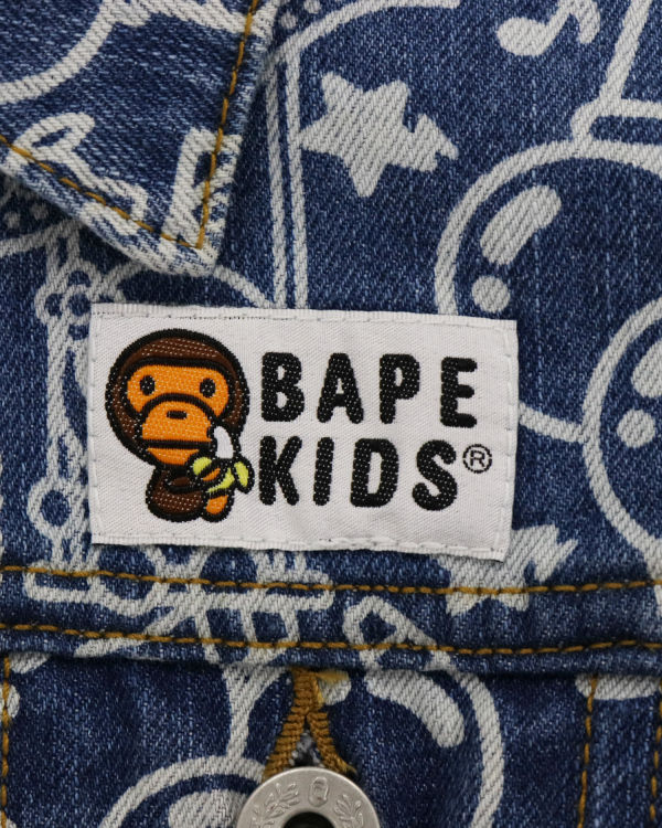 Vestes Bape Milo Circus Denim Bleu Enfant | OYS-04167154