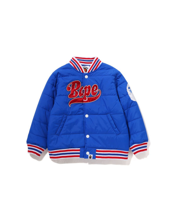 Vestes Bape Patch Rembourré Bleu Enfant | KWC-06560470