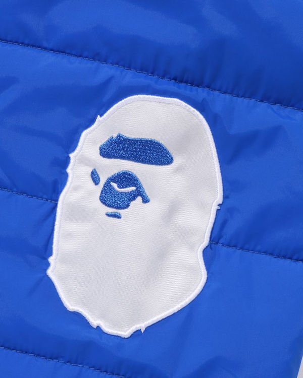 Vestes Bape Patch Rembourré Bleu Enfant | KWC-06560470