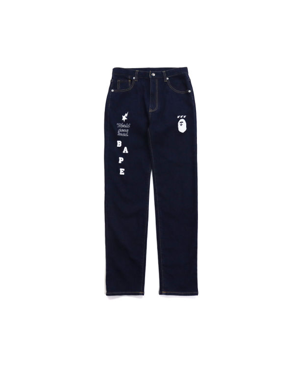 Jean Bape Multi Print Bleu Marine Bleu Enfant | PFM-97023763