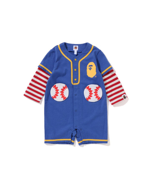 Body Bape Hoop Baseball Layered Rompers Bleu Enfant | TVK-43280321