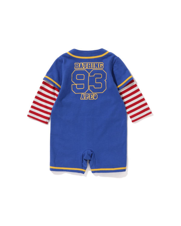 Body Bape Hoop Baseball Layered Rompers Bleu Enfant | TVK-43280321