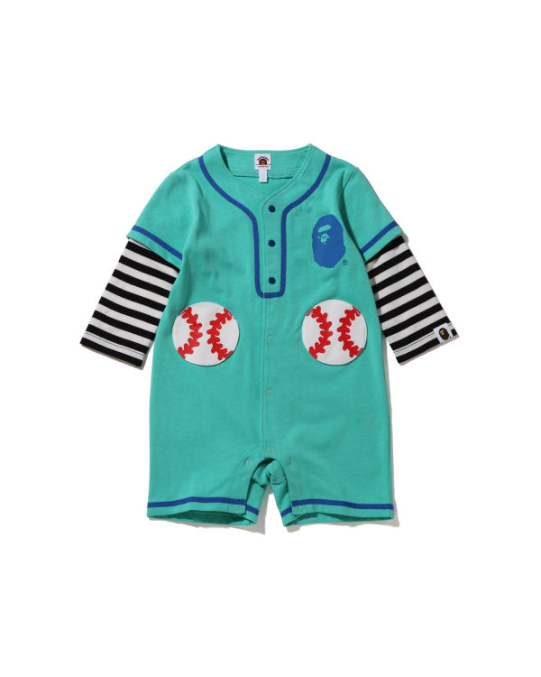 Body Bape Hoop Baseball Layered Rompers Menthe Enfant | SXW-50671746