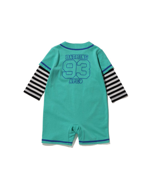 Body Bape Hoop Baseball Layered Rompers Menthe Enfant | SXW-50671746