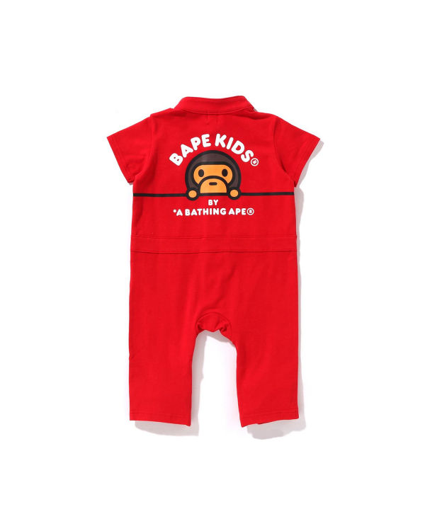 Body Bape Milo Racing Romper Rouge Clair Enfant | GJK-81555845