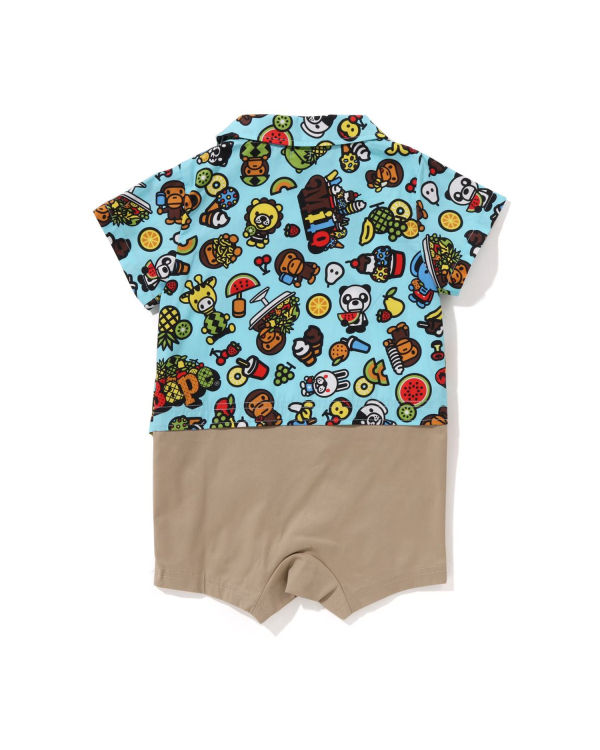 Body Bape Milo Mixed Fruit Layered Rompers Bleu Clair Enfant | AUC-99814653