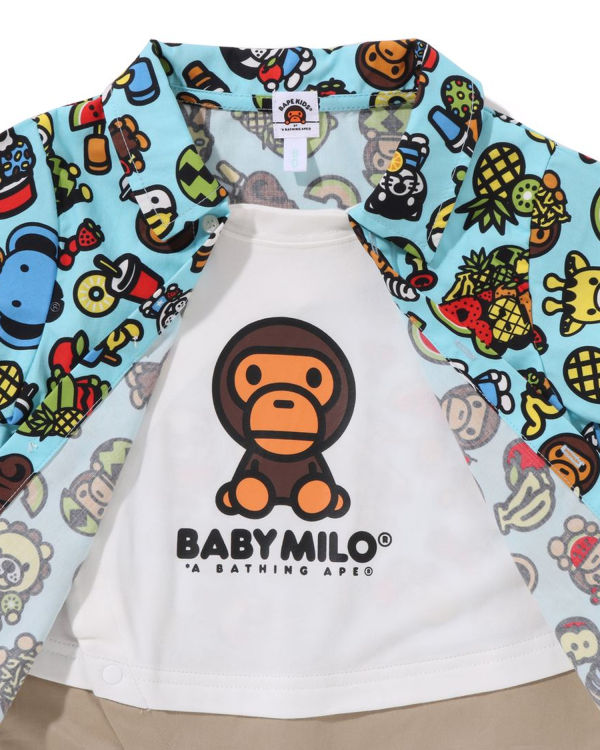 Body Bape Milo Mixed Fruit Layered Rompers Bleu Clair Enfant | AUC-99814653