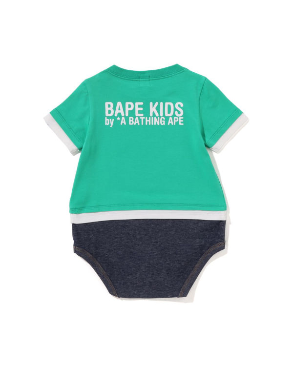 Body Bape Milo Face Layered Vert Clair Enfant | QIP-37115652