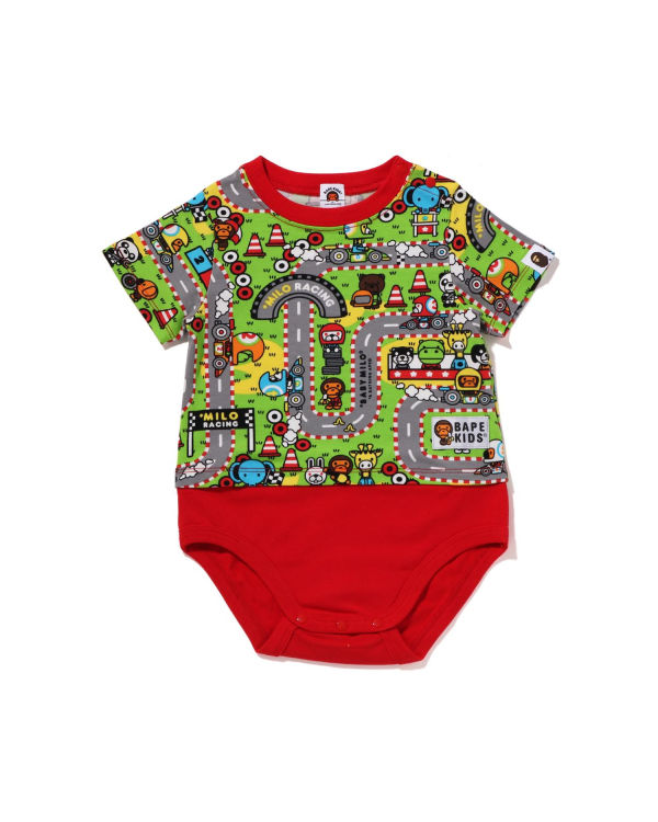 Body Bape Milo Racing Rouge Clair Enfant | WXN-00300941