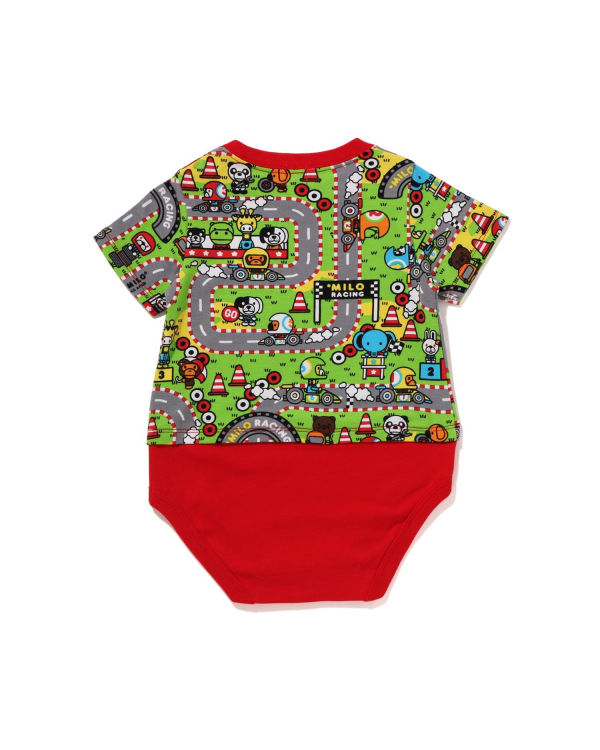 Body Bape Milo Racing Rouge Clair Enfant | WXN-00300941