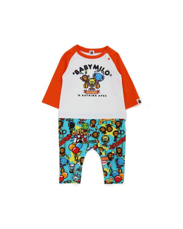 Body Bape Milo Circus L/S romper Orange Enfant | DEY-91023350