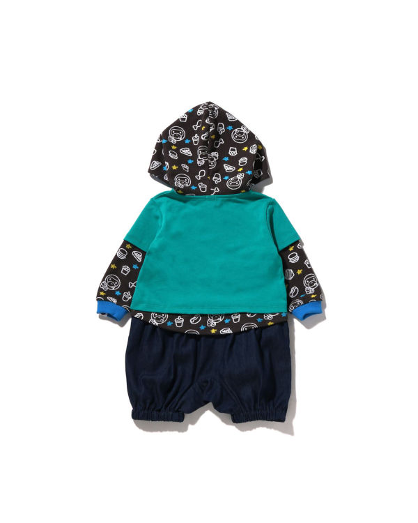 Body Bape Milo Junk Aliments Layered Romper Menthe Enfant | DGY-96423081