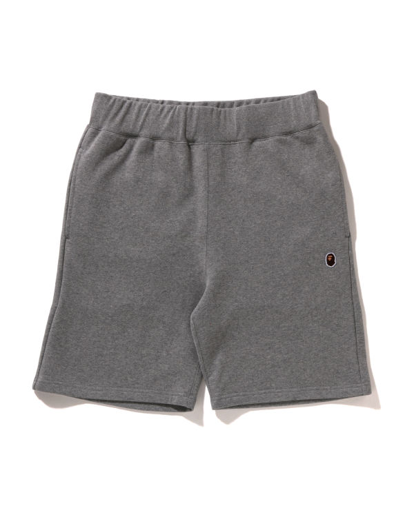 Shorts Bape Ape Head One Point Grise Homme | URC-45536536