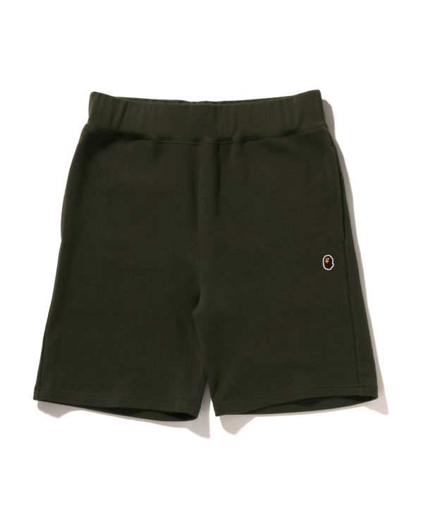 Shorts Bape Ape Head One Point Vert Foncé Homme | QCM-43892977