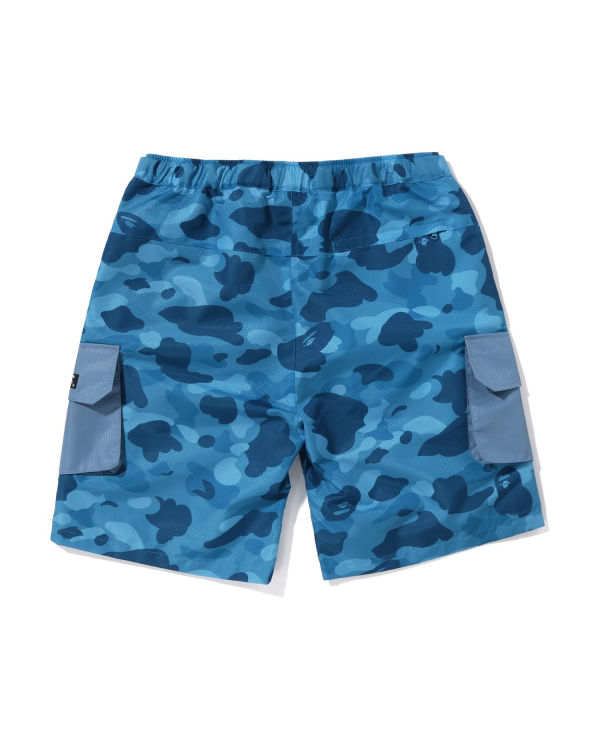 Shorts Bape Honeycomb Camo Cargo Bleu Clair Homme | ARV-13247322