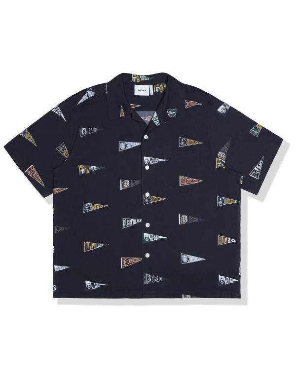 Chemises Bape Logo print short sleeve Noir Homme | MCI-80218126