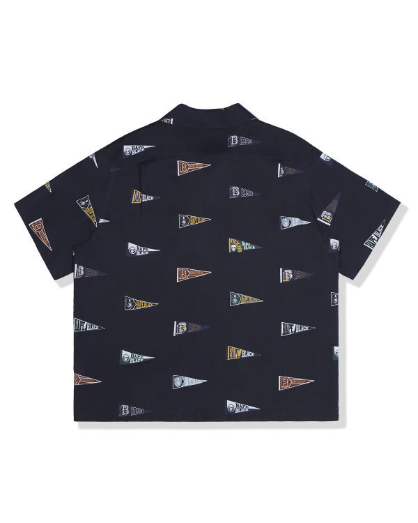 Chemises Bape Logo print short sleeve Noir Homme | MCI-80218126