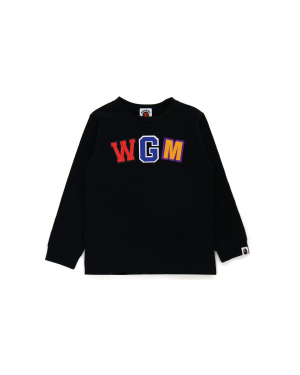 T Shirts Bape WGM Shark L/S Noir Enfant | DKX-39708765