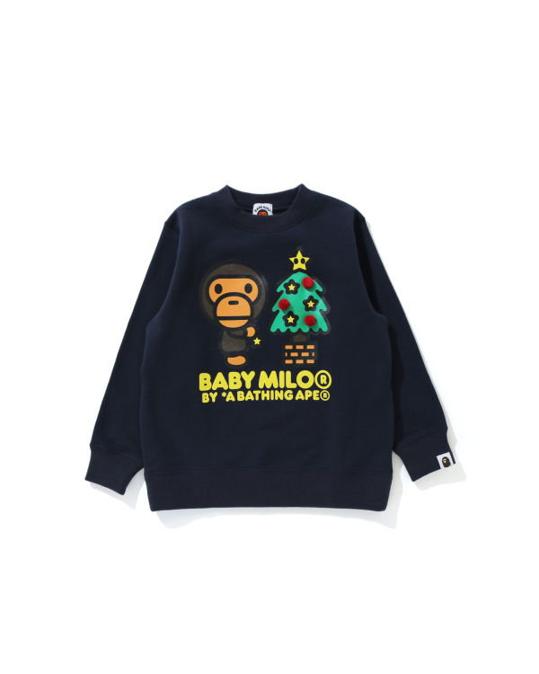 T Shirts Bape Milo Glow In The Dark STA L/S Noir Enfant | QZI-70294945