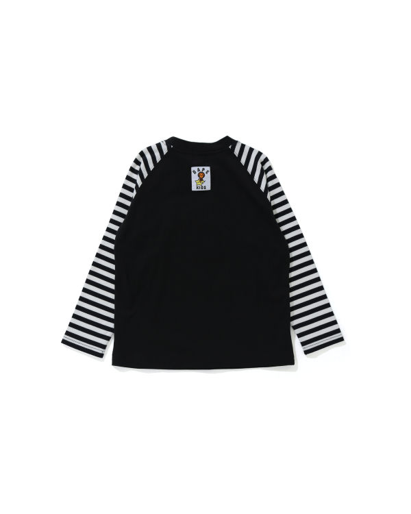 T Shirts Bape Milo Glow In The Dark STA L/S Noir Enfant | QZI-70294945