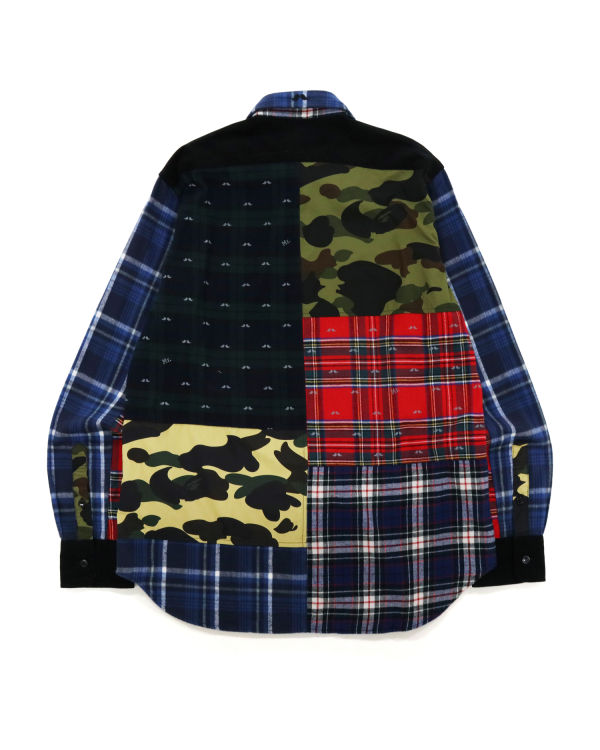 Chemises Bape Flannel Check Multi Patter Multicolore Homme | VOE-05608089