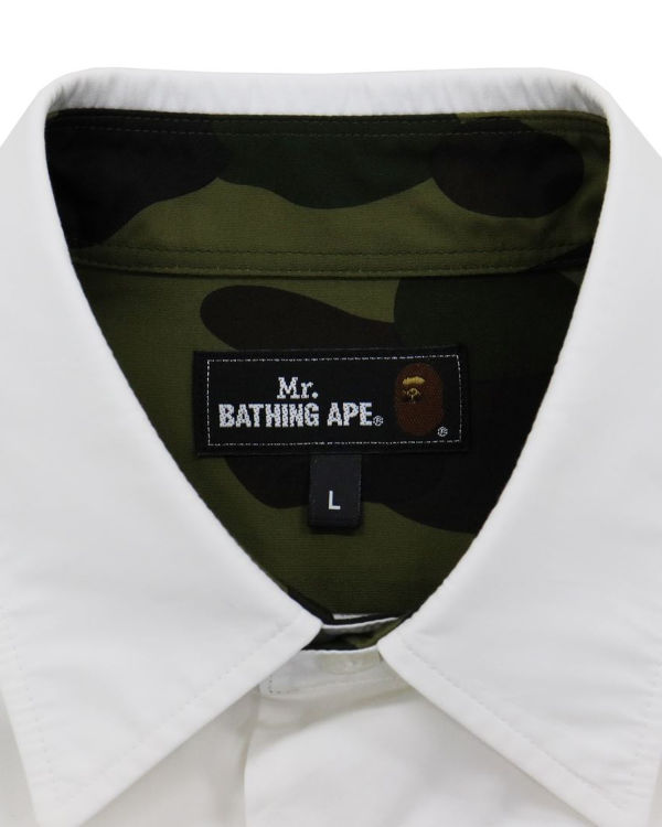 Chemises Bape Multi Pattern Blanche Homme | MXW-39078899