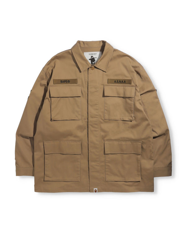 Chemises Bape Relaxed Fit Military Beige Homme | LOA-32584631