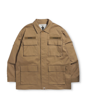 Chemises Bape Relaxed Fit Military Beige Homme | LOA-32584631