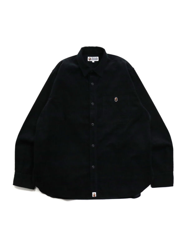 Chemises Bape Ape Head One Point Corduroy Relaxed Fit Travail Noir Homme | OWR-27157174