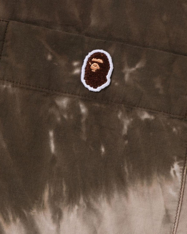 Chemises Bape Ape Head One Point Dye Marron Homme | KCP-71174444