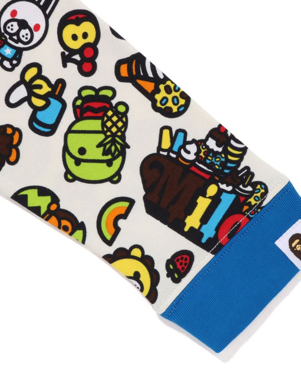 T Shirts Bape Milo mixed fruit layered sleeves Bleu Enfant | ISB-22469294