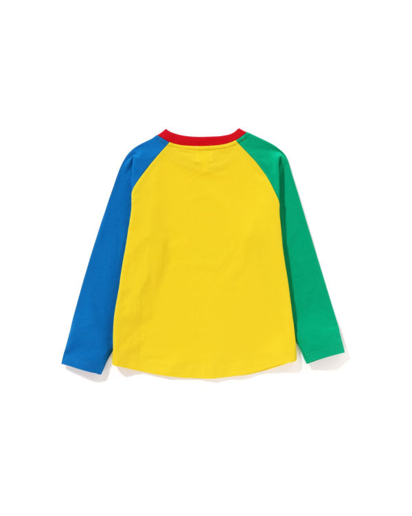 T Shirts Bape Milo Donuts Raglan L/S Jaune Enfant | GCN-49763403