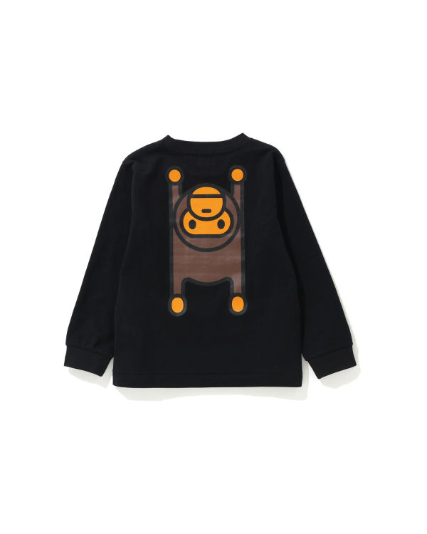 T Shirts Bape Milo Rug L/S Noir Enfant | NHQ-76092669