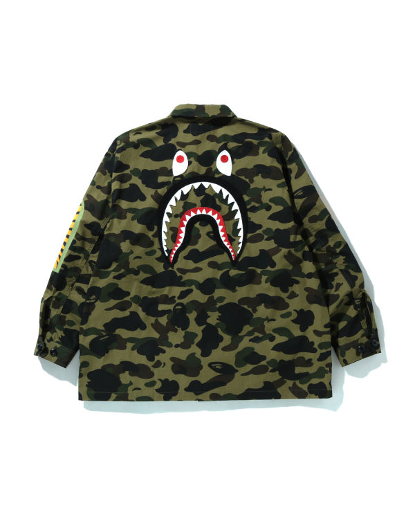 Chemises Bape 1st Camo Shark Relaxed Fit Military Vert Homme | WSO-73554247