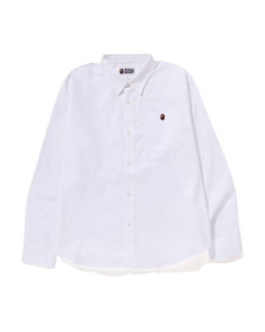 Chemises Bape Oxford relaxed fit Blanche Homme | KOI-36384333