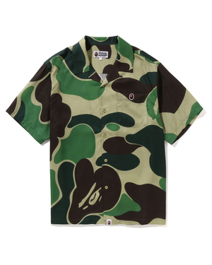 Chemises Bape ABC Camo Open Collar Vert Homme | UVI-23394350