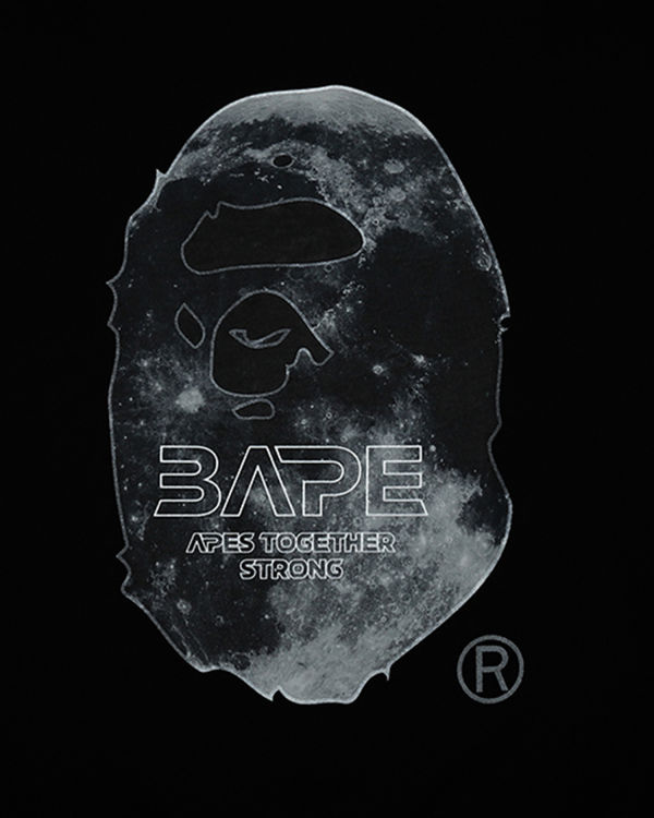 Sweats Bape Ape Head Moon Crewneck Noir Homme | EVS-55163154