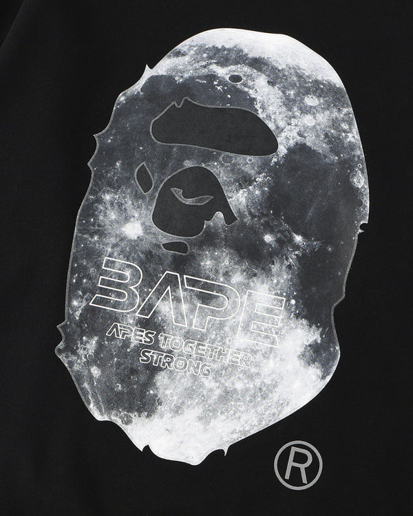 Sweats Bape Ape Head Moon Crewneck Noir Homme | EVS-55163154