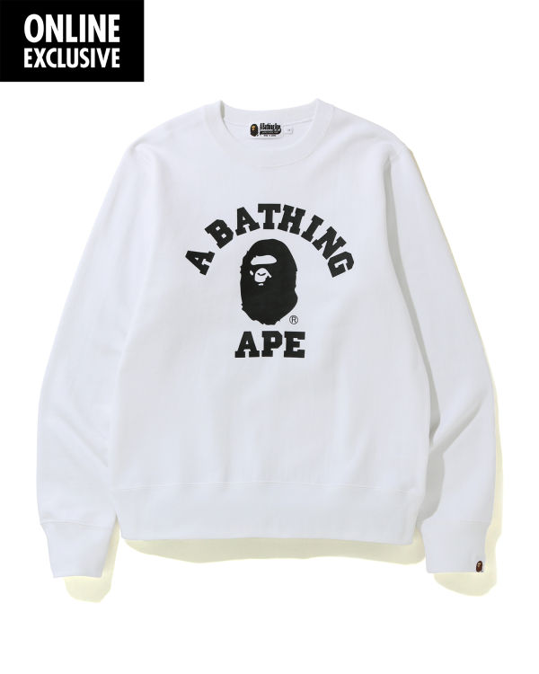 Sweats Bape College Blanche Homme | GVX-46254030