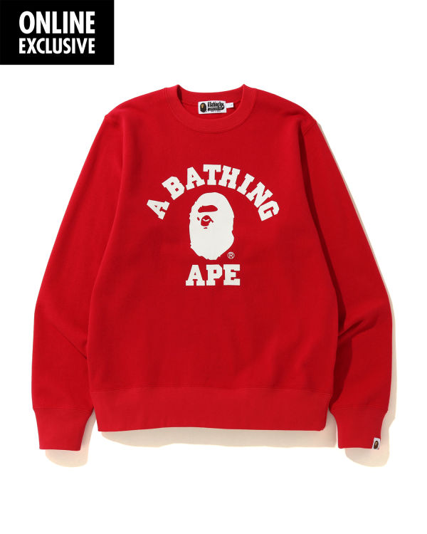 Sweats Bape College Rouge Clair Homme | RBH-81707461