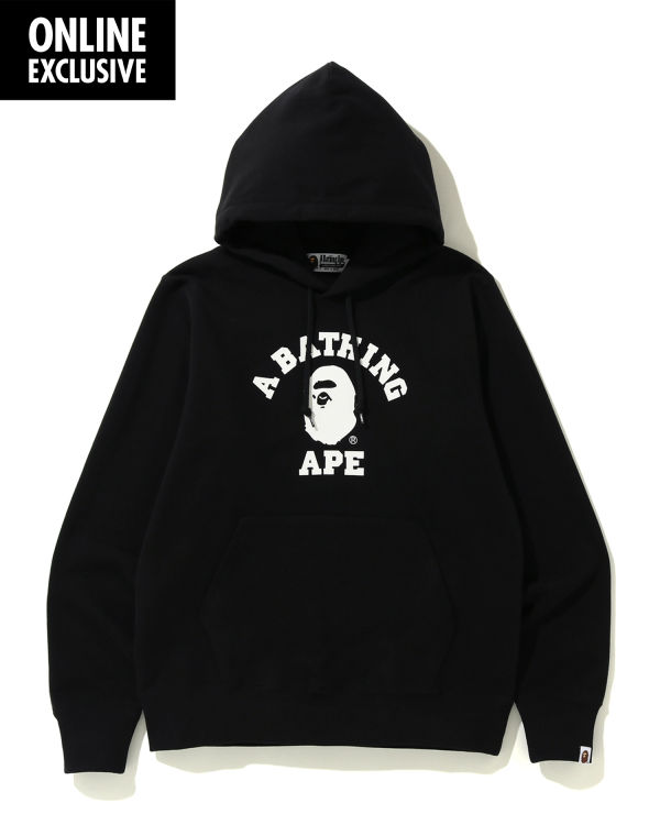 Sweat à Capuche Bape College Noir Homme | GDF-27881385