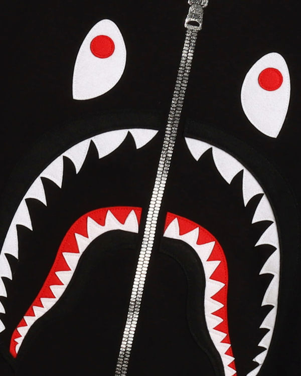 Sweats Bape Patched Shark Crewneck Noir Homme | VBR-61584966