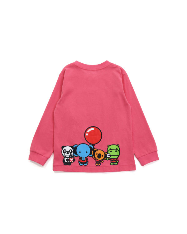 T Shirts Bape Milo & Friends L/S Rose Enfant | LUZ-98310245