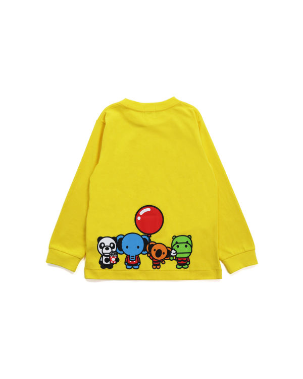 T Shirts Bape Milo & Friends L/S Jaune Enfant | ZVX-49792940