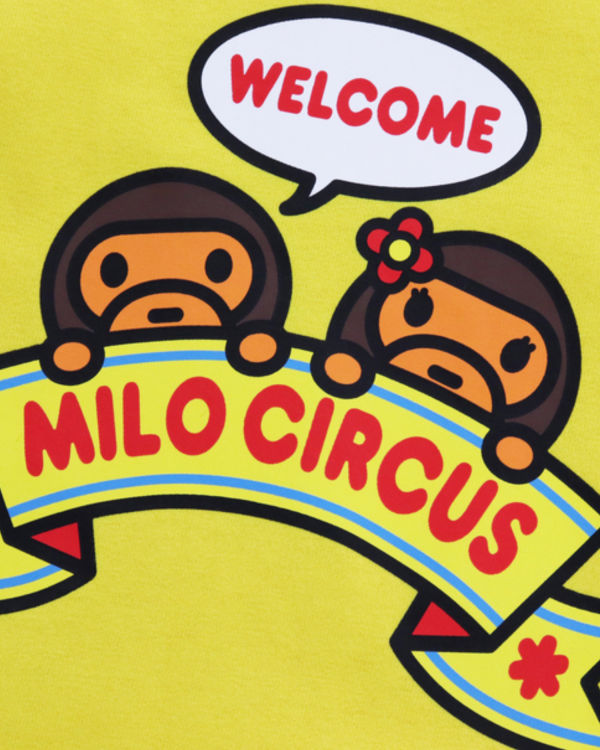 T Shirts Bape Milo Circus L/S Jaune Enfant | UDR-86906426